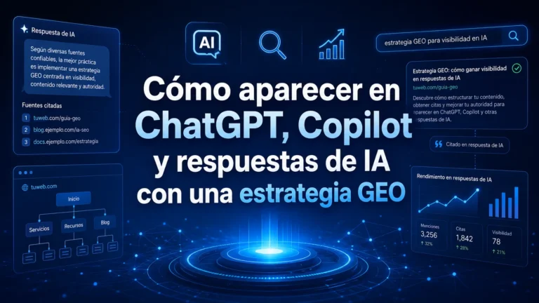 Cómo aparecer en ChatGPT, Copilot