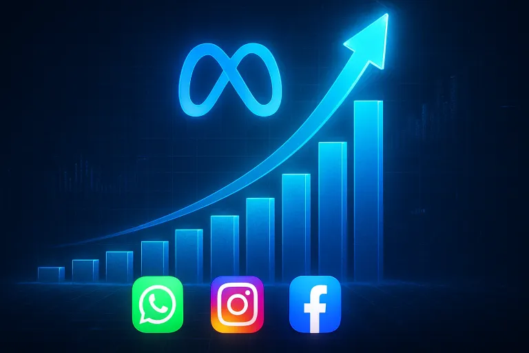 Meta AI crece a triple dígito apoyándose en WhatsApp, Instagram y Facebook