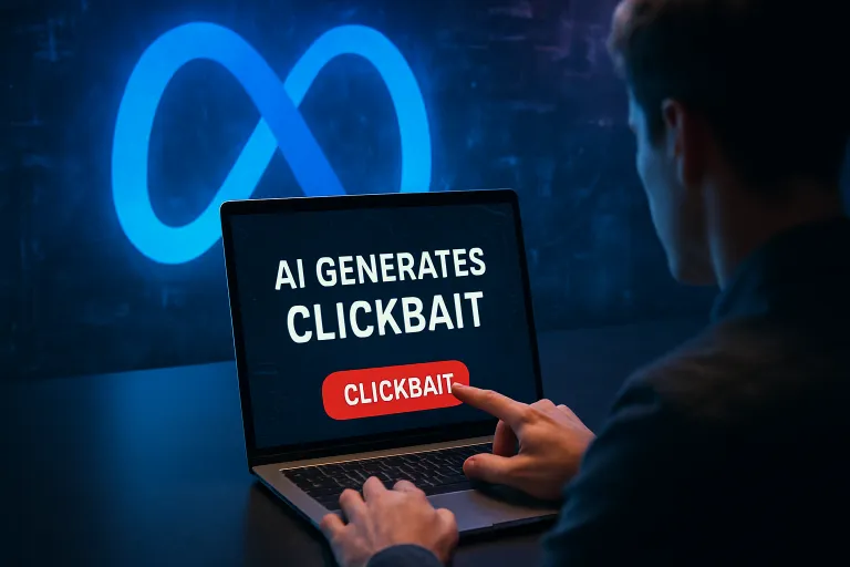 Meta prueba el clickbait generado por IA y amenaza con cambiar el marketing de contenidos