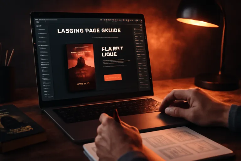 edición y diseño de landing pages para autores