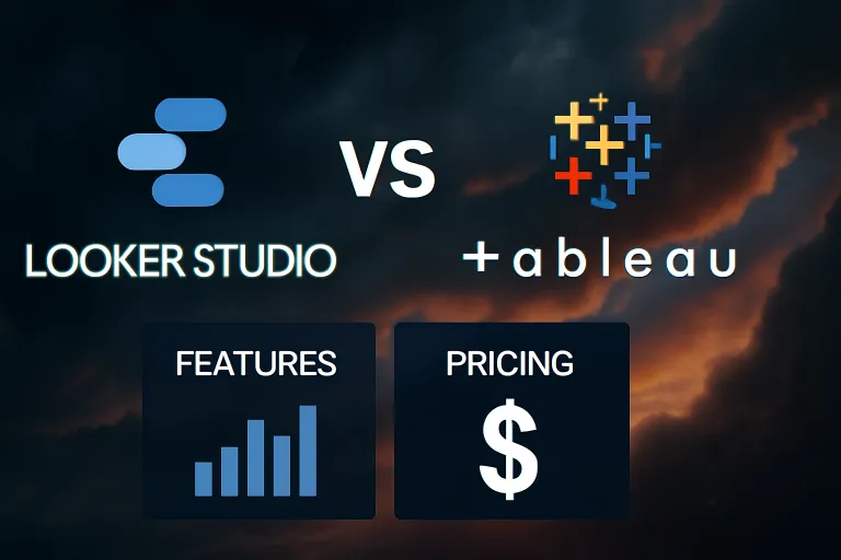 looker studio vs tableau comparison features pricing