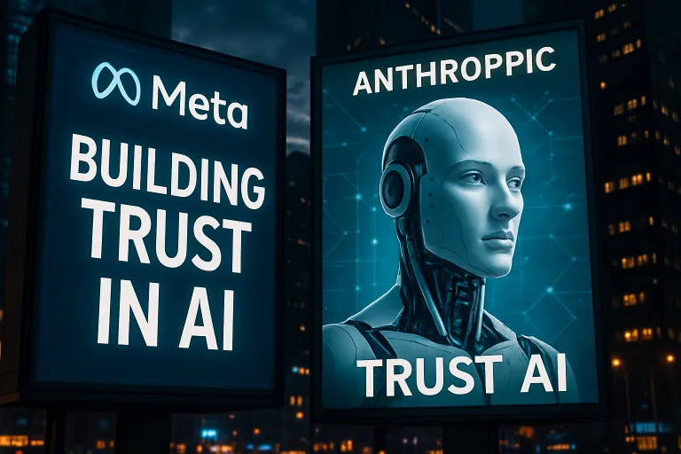 Meta y Anthropic lanzan campañas publicitarias para recuperar la confianza perdida en la IA