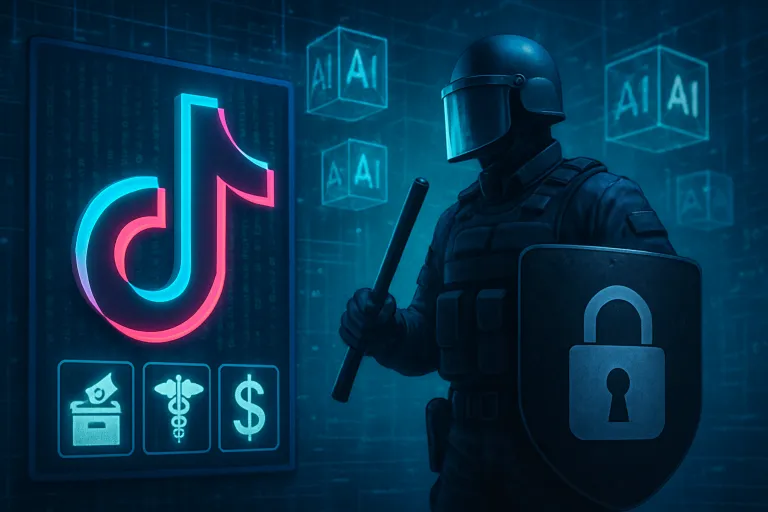 TikTok endurece su detección de spam generado con IA en política, salud y finanzas