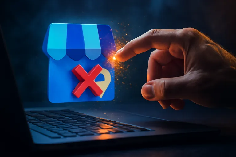 eliminar una ficha de google my business