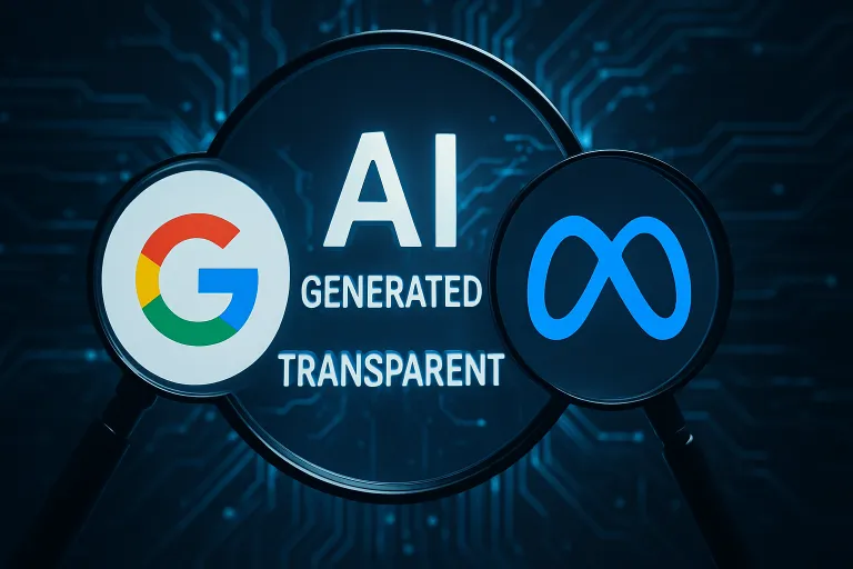 Google y Meta afrontan una nueva era publicitaria en la que las creatividades creadas con IA deberán ser cada vez más transparentes