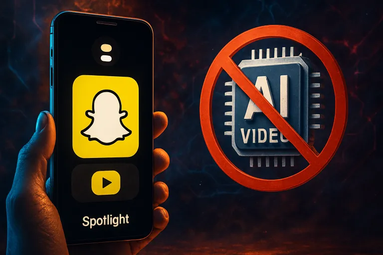 Snapchat dejará de premiar el contenido de Spotlight creado íntegramente con inteligencia artificial