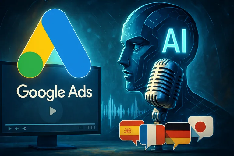 Google Ads lleva el doblaje con inteligencia artificial a los vídeos publicitarios y permite localizarlos en decenas de idiomas