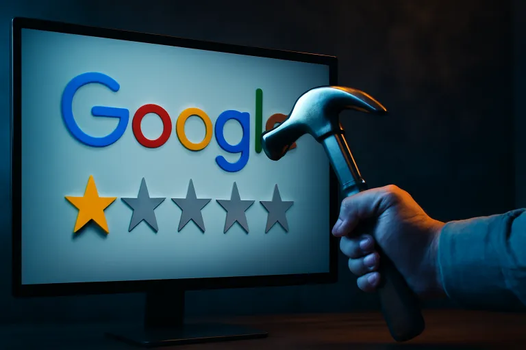 quitar reseña de google