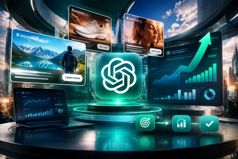 ChatGPT Ads prueba anuncios más visuales y renueva sus herramientas de medición de conversiones