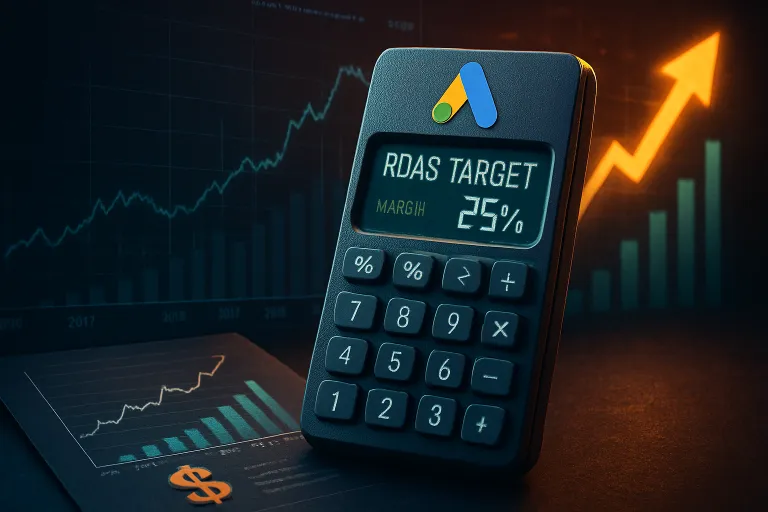 Google Ads incorpora una calculadora que propone objetivos de ROAS a partir del margen de beneficioÇ