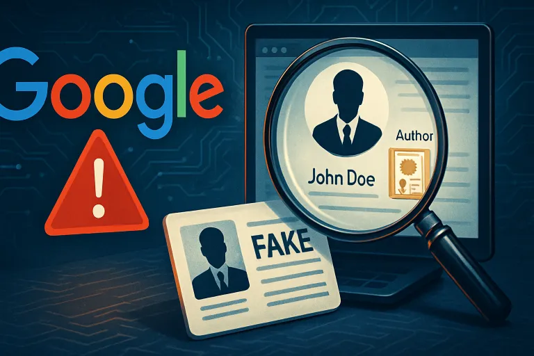 Google advierte contra los autores inventados y las credenciales falsas en los contenidos web