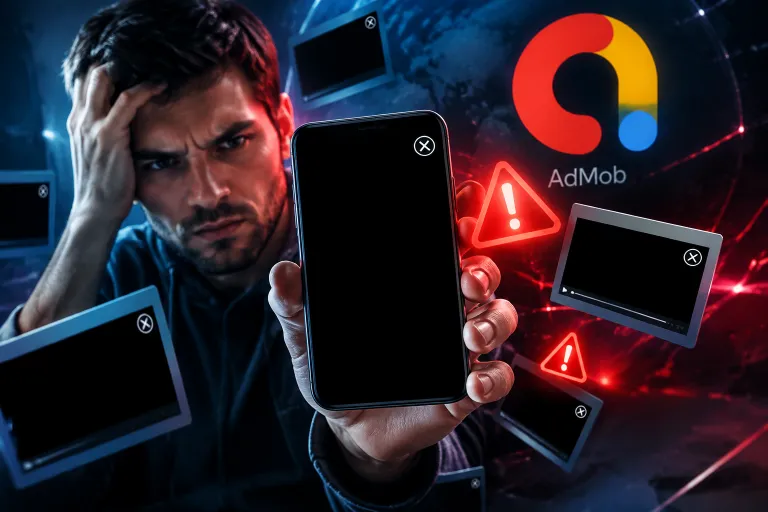 Un fallo de AdMob deja anuncios en pantalla negra e impide a algunos usuarios cerrar la publicidad